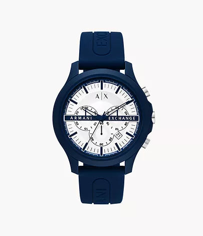 Exchange Chronograph Blue Silicone Watch