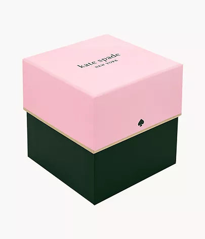 kate spade new york metro three-hand flower watch and earring set