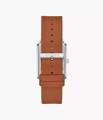 Hagen Three-Hand Brown Leather Watch