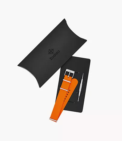 20mm Orange Caoutchouc Rubber Field Strap
